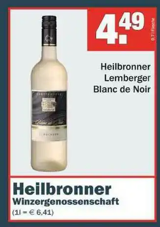 Benz Getränke Heilbronner Winzergenossenschaft Angebot