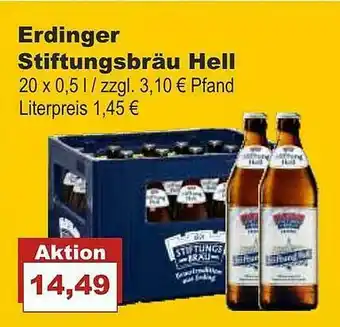 Bilgro Erdinger Stiftungsbräu Hell Angebot