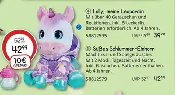 Vedes Lolly, meine leopardin oder süßes schlummer-einhorn Angebot
