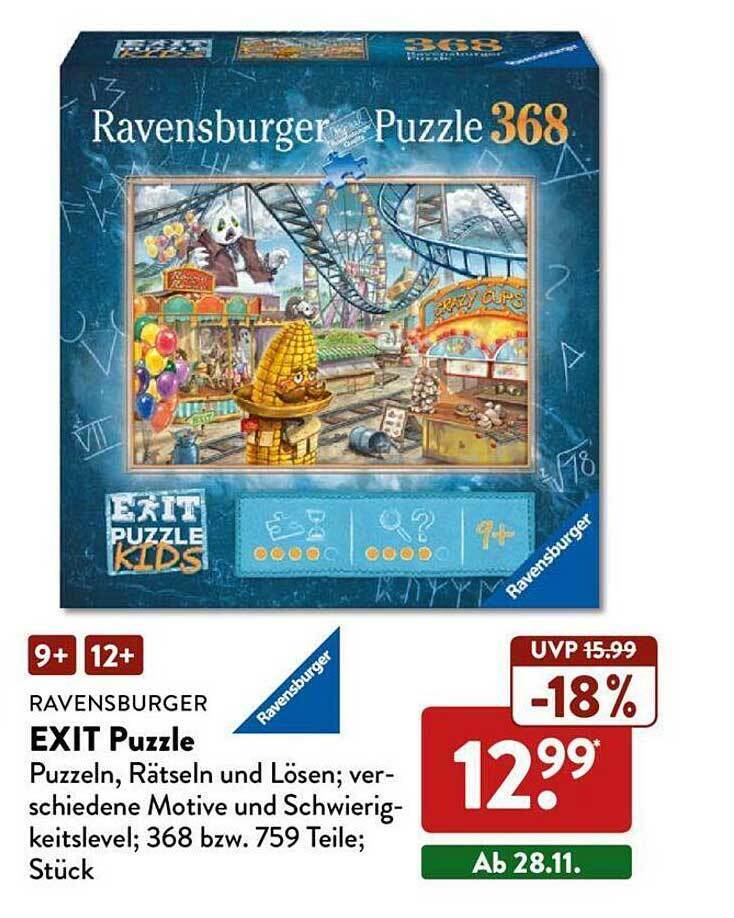 Ravensburger exit puzzle Angebot bei Aldi Nord