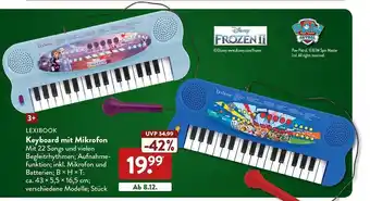 Aldi Nord Lexibook keyboard mit mikrofon Angebot