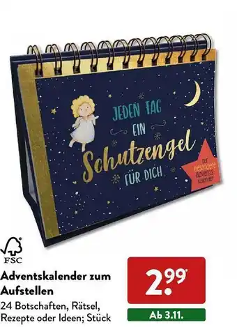 Aldi Nord Adventskalender zum aufstellen Angebot