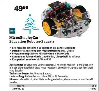 Conrad Joy-it micro:bit „joycar“ education roboter-bausatz Angebot