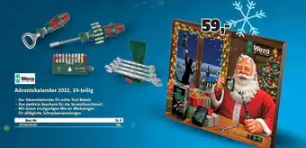 Conrad Wera adventskalender 2022, 24-teilig Angebot