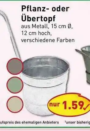 PicksRaus Pflanz- Oder übertopf Angebot