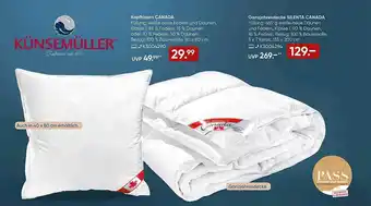 Galeria Künsemüller kopfkissen canada oder ganzjahresdecke silenta canada Angebot