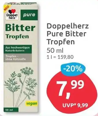 Budni Doppelherz Pure Bitter Tropfen 50 ml Angebot