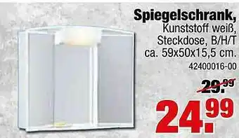 SB Lagerkauf Spiegelschrank Angebot