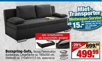 SB Lagerkauf Boxspring-sofa Angebot