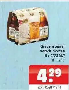 Getränkehaus Grevensteiner Angebot