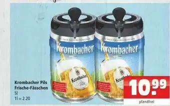 Getränkehaus Krombacher Pils Frische-fässchen Angebot