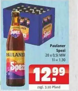 Getränkehaus Paulaner Spezi Angebot