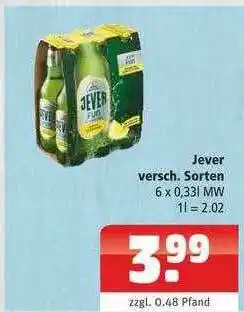 Getränkehaus Jever Angebot