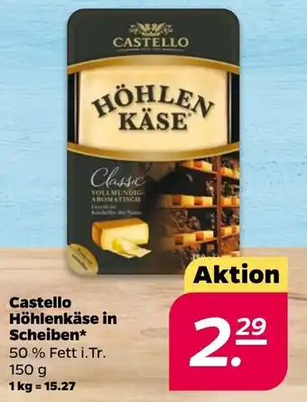 NETTO Castello Höhlenkäse in Scheiben 150 g Angebot
