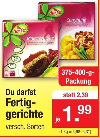 Zimmermann Du darfst Fertiggerichte 375-400g Angebot