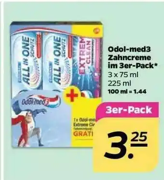 NETTO Odol-med 3 Zahncreme Im 3er-pack Angebot