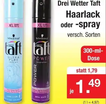 Zimmermann Drei Wetter Taft Haarlack oder Spray 300ml Dose Angebot