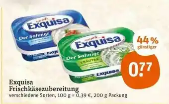 tegut Exquisa Frischkäsezubereitung Angebot