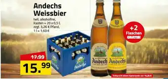 Logo Getränkemarkt Andechs Weissbier Angebot