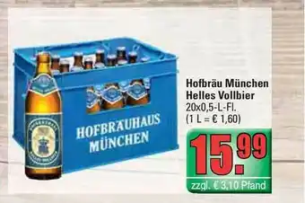 Profi Getränke Hofbräu München Helles Vollbier Angebot