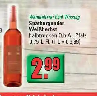 Profi Getränke Spätburgunder Weißherbst Angebot