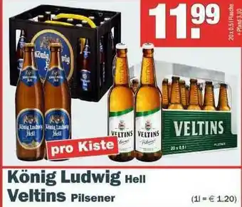 Sobi Getränkemarkt König Ludwig Hell Veltins Pilsener Angebot