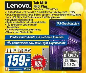 HEM Expert Lenovo Tab M10 Fhd Plus Angebot