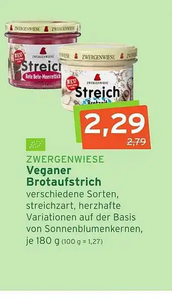 Naturgut Zwergenwiese Veganer Brotaufstrich Angebot