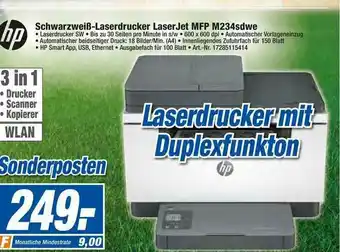 expert Techno Land Hp Schwarzweiß-laserdrucker Laserjet Mfp M234sdwe Angebot