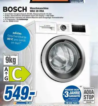 expert Techno Land Bosch Waschmaschine Wau 28 R9a Angebot