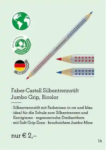 Heymann Bücher Faber-castell Silbentrennstift Jumbo Grip, Bicolor Angebot