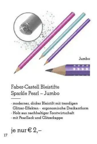 Heymann Bücher Faber-castell Bleistifte Sparkle Pearl - Jumbo Angebot