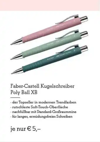 Heymann Bücher Faber-castell Kugelschreiber Poly Ball XB Angebot