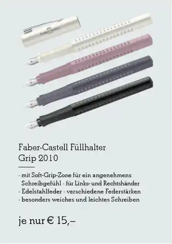 Heymann Bücher Faber-castell Füllhalter Grip 2010 Angebot