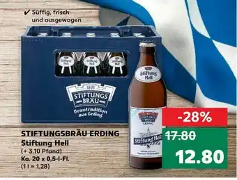 Kaufland Stiftungsbräu Erding Stiftung Hell Angebot