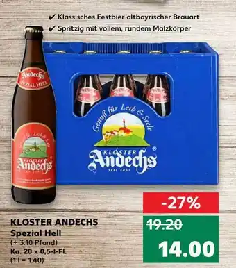 Kaufland Kloster Andechs Spezial Hell Angebot