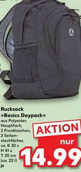 Kaufland Rucksack „basics Daypack” Angebot