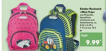 Kaufland Kinder-rucksack „mini-trip” Angebot