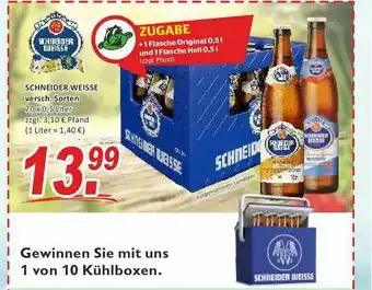 Getränke Fleischmann Schneider Weisse Angebot