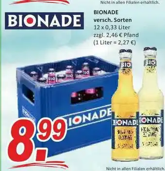 Getränke Fleischmann Bionade Angebot