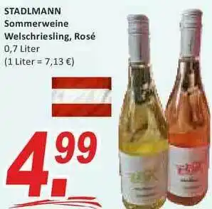 Getränke Fleischmann Stadlmann Sommerweine Welschriesling, Rosé Angebot