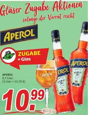 Getränke Fleischmann Aperol Angebot