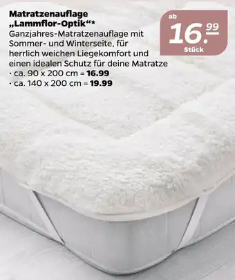NETTO Matratzenauflage ,,Lammflor Optik" Angebot