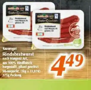 inkoop Rindsbratwurst Angebot