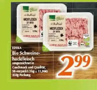 inkoop Edeka Bio Schweine Hackfleisch Angebot