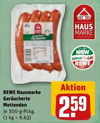 REWE Rewe Hausmarke Geräucherte Mettenden 300 g Pckg. Angebot