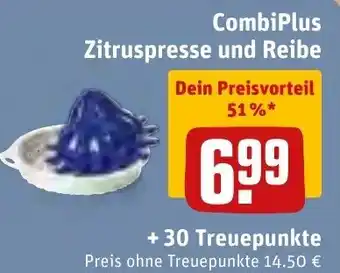 REWE CombiPlus Zitruspresse und Reibe Angebot