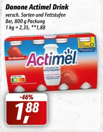 Simmel Danone Actimel 8*100g Angebot