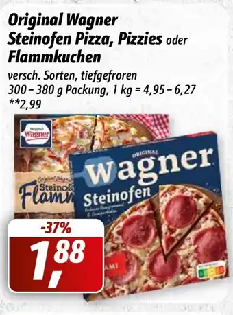 Simmel Original Wagner Steinofen Pizza, Pizzies o. Flammkuchen 300-380g Angebot