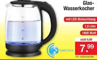 Zimmermann Sarcona Glas Wasserkocher Angebot